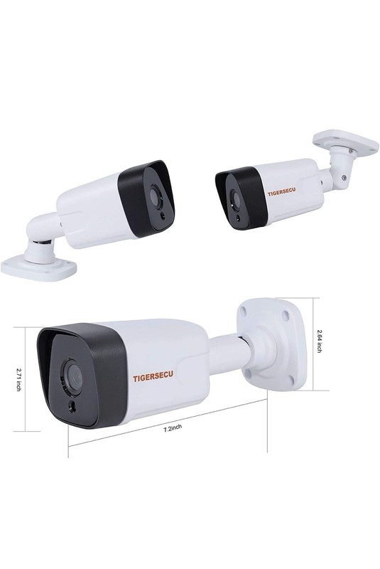 TIGERSECU 5MP Metal Long Range Security Camera for DVR, Weatherproof White gallery