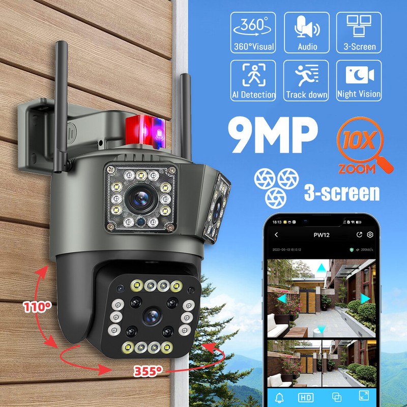 Camaras De Seguridad Para Exterior WIFI Inalambrica Con Vision Nocturna y Audio gallery