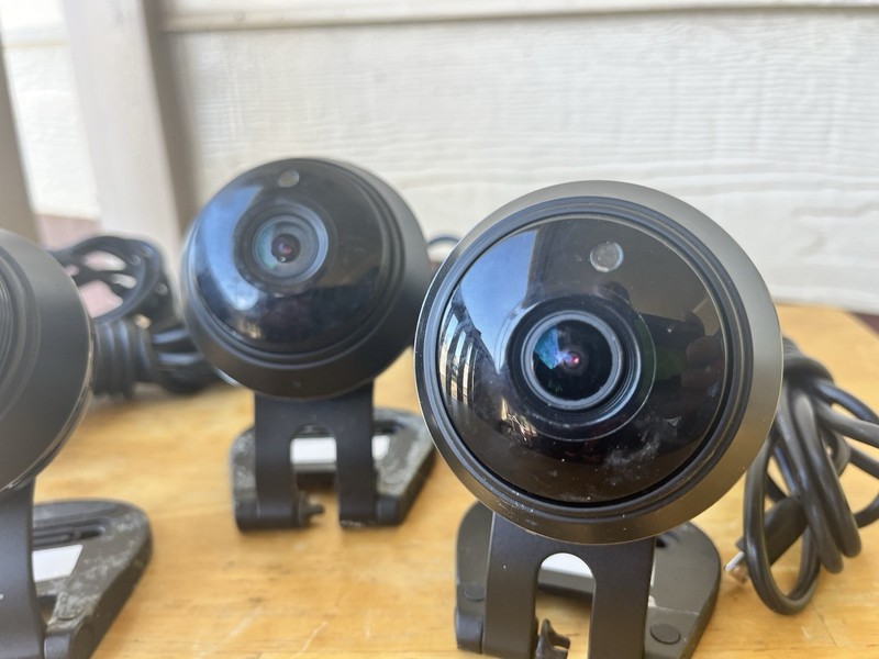 Lot Of 4 Samsung SmartCam HD Plus 1080p Wi-Fi IP Monitoring Cameras SNH-V6414BN gallery