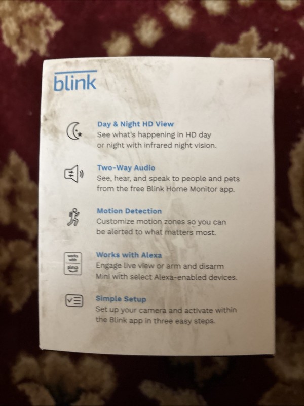 Blink BCM00300UB Mini Indoor 1080p Wi-Fi Security Camera - Black gallery