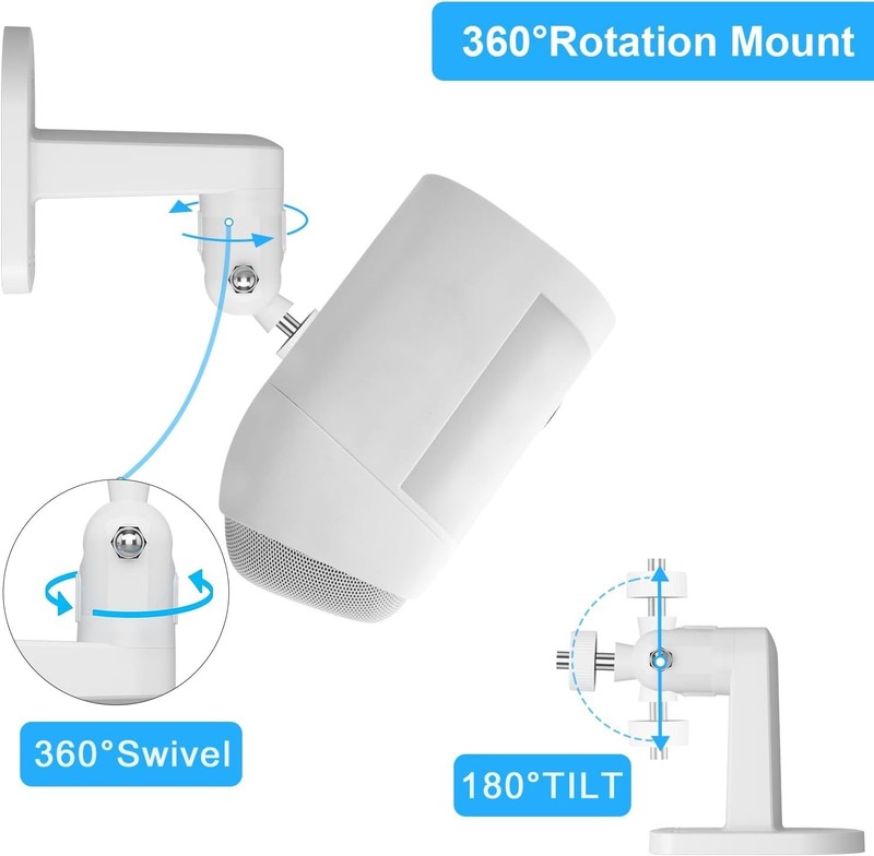 2 Pack Adjustable Wall Mount for Ring Spotlight Cam Battery/Cam Plus/Pro (Batte gallery