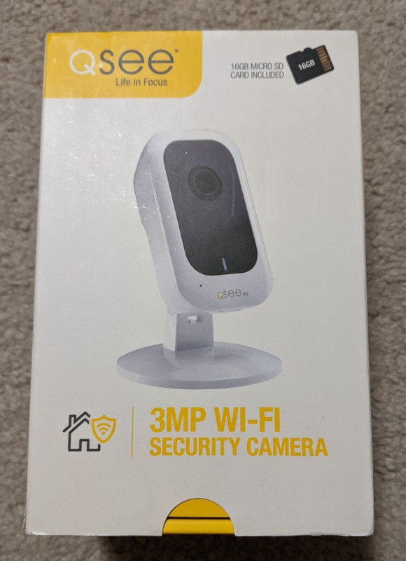Q-See 3MP High Definition 1080p Home Security Camera Indoor WiFi QCW3MP16
