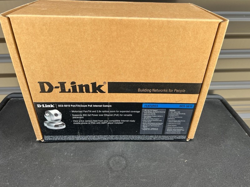 D-link DCS 5610 Pan/TILT/ZOOM POE INTERNET CAMERA 2.6 OPTICAL ZOOM