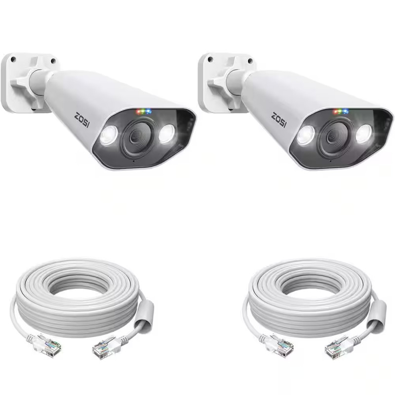 ZG1825E ZG1825A 5MP Poe Wired IP Outdoor Home Security Camera, 2-Way Audio, Only