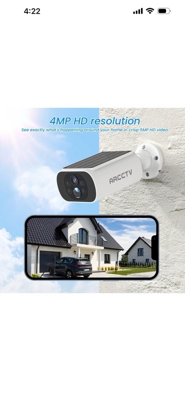 ARCCTV Security Camera 4MP WiFi 5Ghz Wireless Solar Audio Smart Home Outdoor gallery
