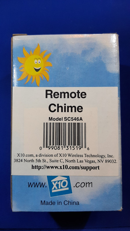 X10 Remote Chime SC546A