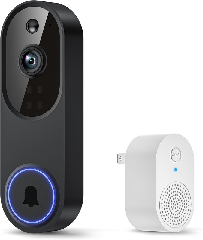 Camara de Timbre Inteligente 1080p con Sensor de Movimiento y Audio Dos Vias