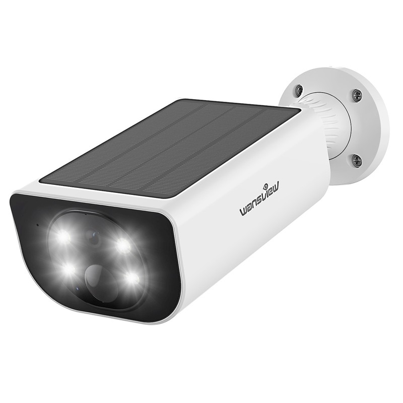 Wansview Certified Refurbished 2K Outdoor Solar Security Camera Wireless WiFi