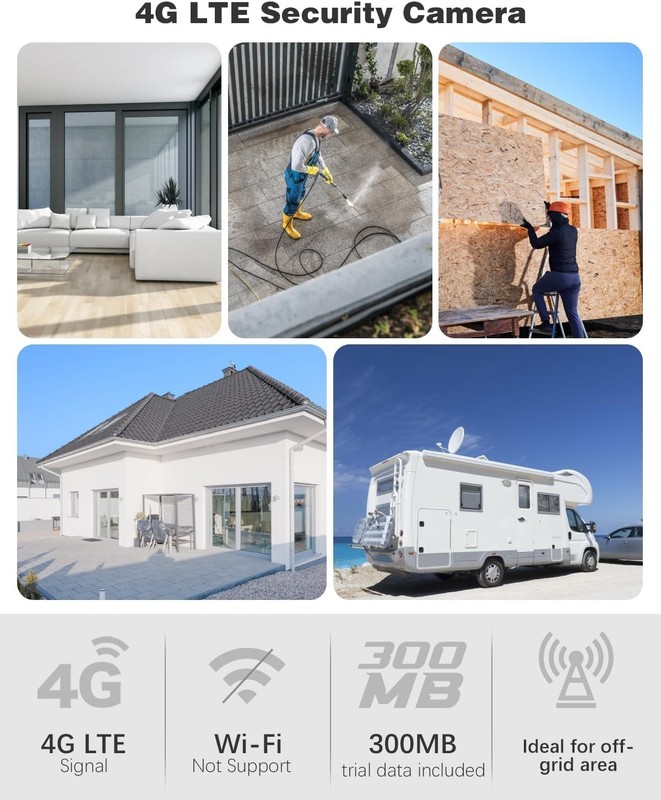 Weatherproof 4G Security Camera - 3MP Resolution, Easy QR Setup & Long Battery gallery