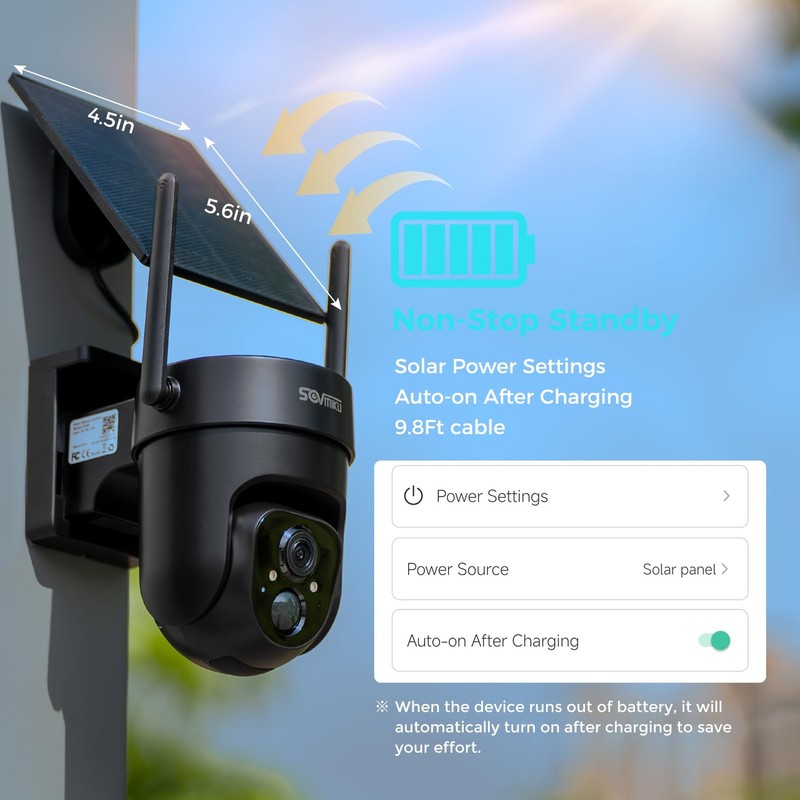 Vicohome 2QB 2K AI Solar Security Camera Wireless Outdoor, Battery Powered Ca... gallery