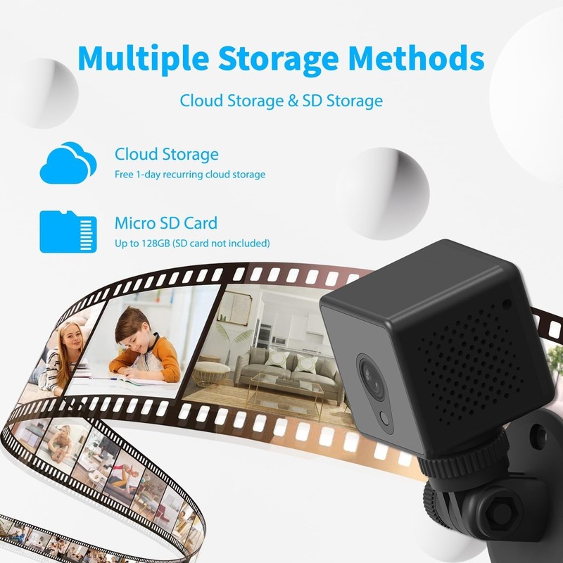 4K Mini Tiny Camera Wireless Security Indoor 2026 Home HD WiFi Small Cameras ... gallery