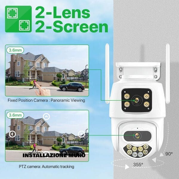 8MP Dual Lens Ptz Outdoor Wi-Fi Camera gallery