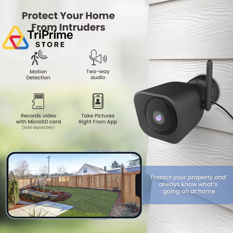 Feit Electric CAM/WM/WiFi 1080p HD Outdoor WiFi 1 Count (Pack of 1), Black gallery