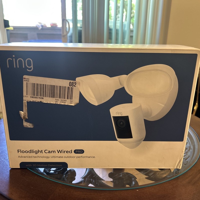 Ring Floodlight Cam Pro with 2K Video and Ring Vision, 2 LED Lights, Dual Band