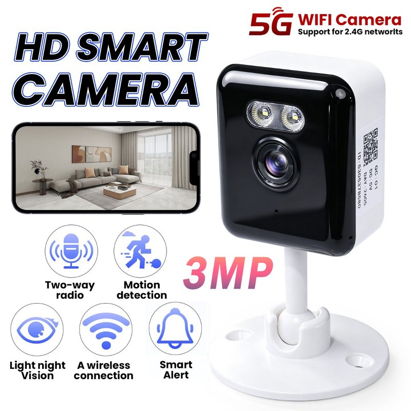 2K Smart Wireless WiFi Security Camera Indoor Night Vision 5G 2-Way Audio Camera
