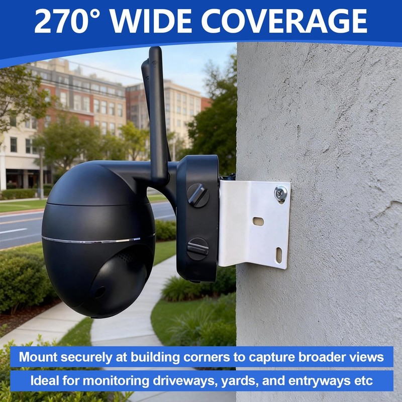 Demimy Security Camera Mount Kit, Corner Mount Bracket for Security Cameras, ... gallery