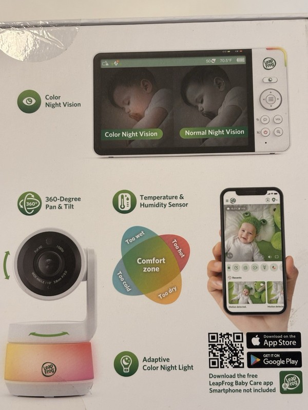 LeapFrog LF930HD 7" Wi-Fi High Definition Pan & Tilt Monitor New gallery