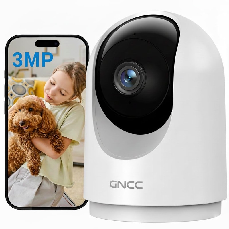 GNCC Indoor Security Camera 2K Cameras for Home Security with Motion Detection