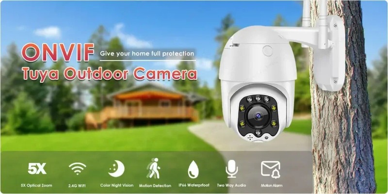 IP Camera WiFi Outdoor 1080P Wireless Security Protection CCTV PTZ Two Way Audio gallery
