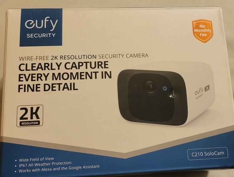 Eufy C210 Wireless Outdoor Security SoloCam 2K Smart – White