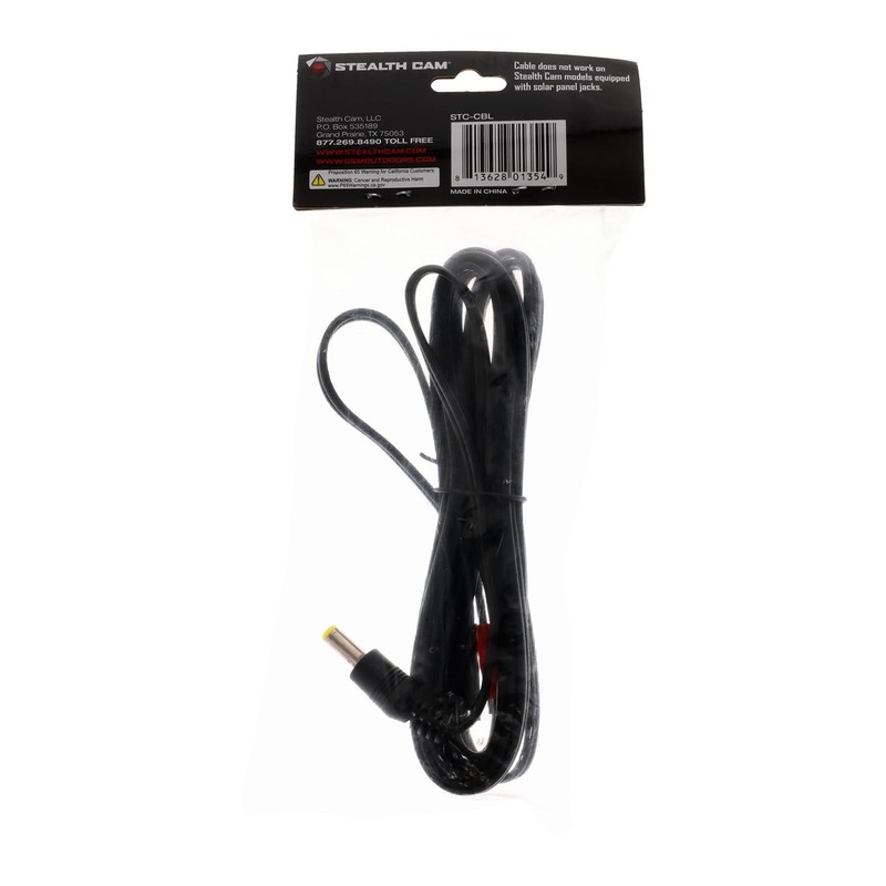10Ft Stealth Cam Battery Connection Cable For Trail Camera Charging Black gallery
