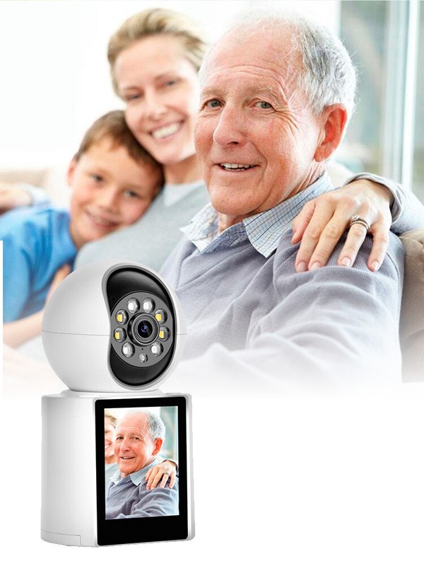 KERUI 1080P 2MP HD PTZ WIFI IP Camera Video Calls With 2.8" Inch IPS Screen gallery