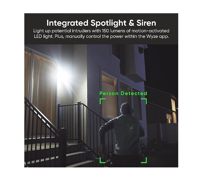 Wyze 2K HDR Wireless Outdoor/Indoor Security Camera, Color Night Vision, Integra gallery