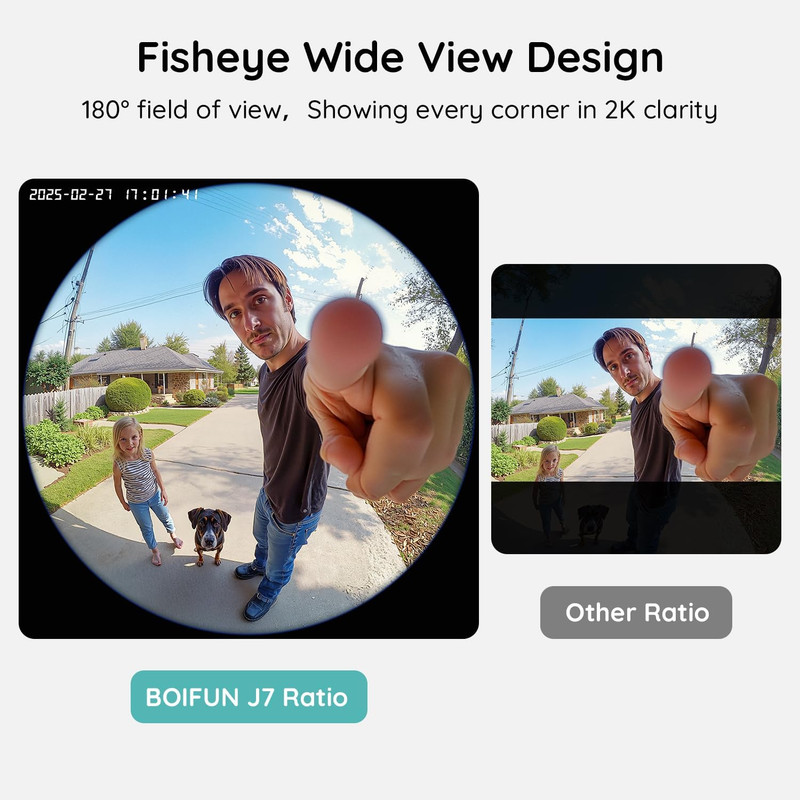 Video Doorbell Camera Wireless, 180° Wide View, 2K, No Subscription | AI Human D gallery