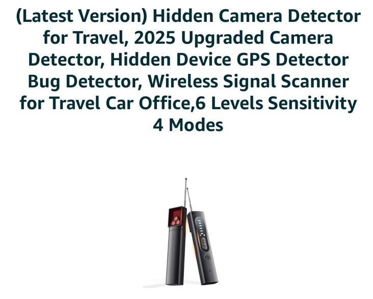 Hidden Camera Detector,2024 Anti Spy Camera Detector,Portable Wireless Camera... gallery
