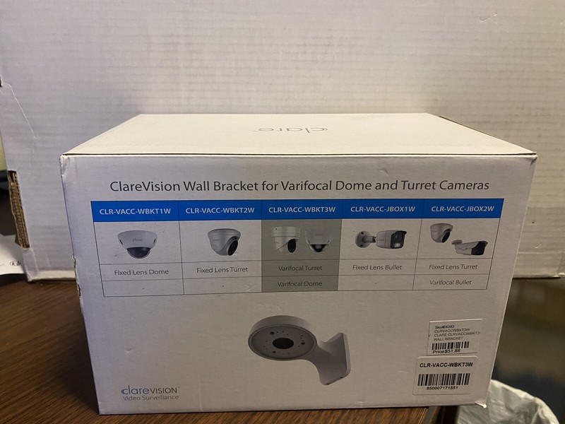 Clare CLR-VACC-WBKT3W wall bracket