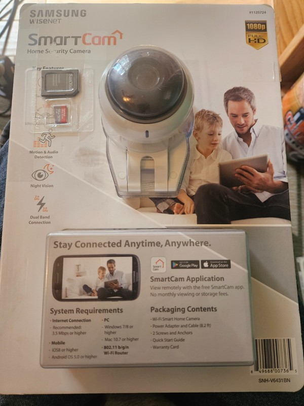 SAMSUNG WISENET SNH-V6431BN 1125724 SMARTCAM HOME SECURITY CAMERA NEW
