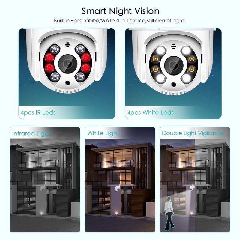 8MP 4K PTZ Wifi IP Camera Cloud HD 1080P 4X Digital Zoom CCTV Home Security Cam gallery