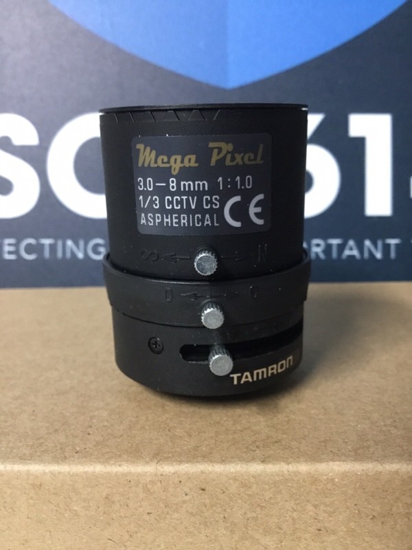 Camera Lens W/3-8mm 1/3” F/1 CS Manual Iris/Zoom/Focus TAMRON Mega Pixel TESTED! gallery
