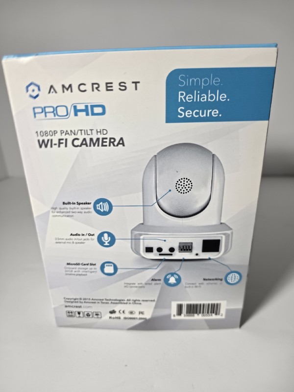 Amcrest Wireless 1080P Pan Tilt Zoom Talk IP2M-841W Security Camera gallery