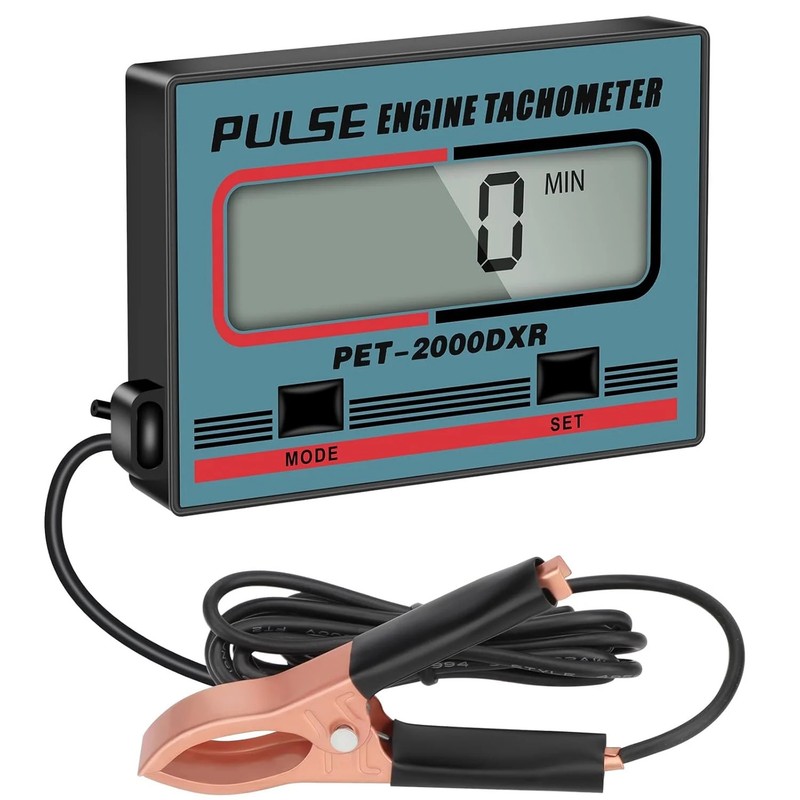 Digital Small Engine Tachometer: Handheld RPM Gauge Hour Meter for 2 Stroke 4 St