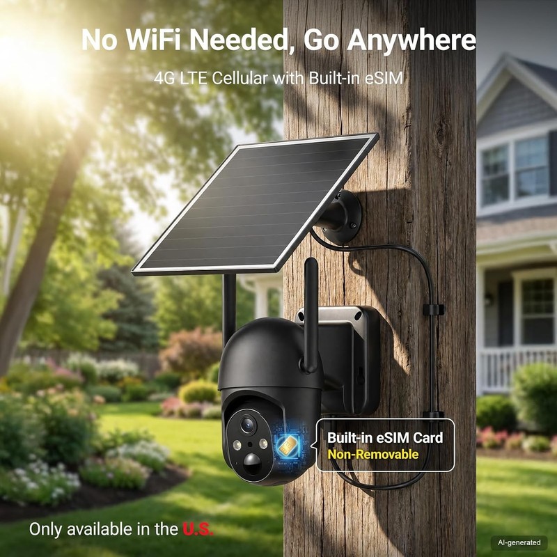 Advanced 4G LTE Outdoor Camera - Capture Every Moment with 24/7 Video Recording gallery