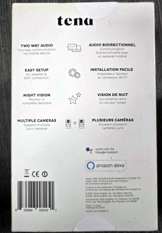 Tend Secure Lynx Pro Security Camera Smart Home Security Camera - TS0031 gallery