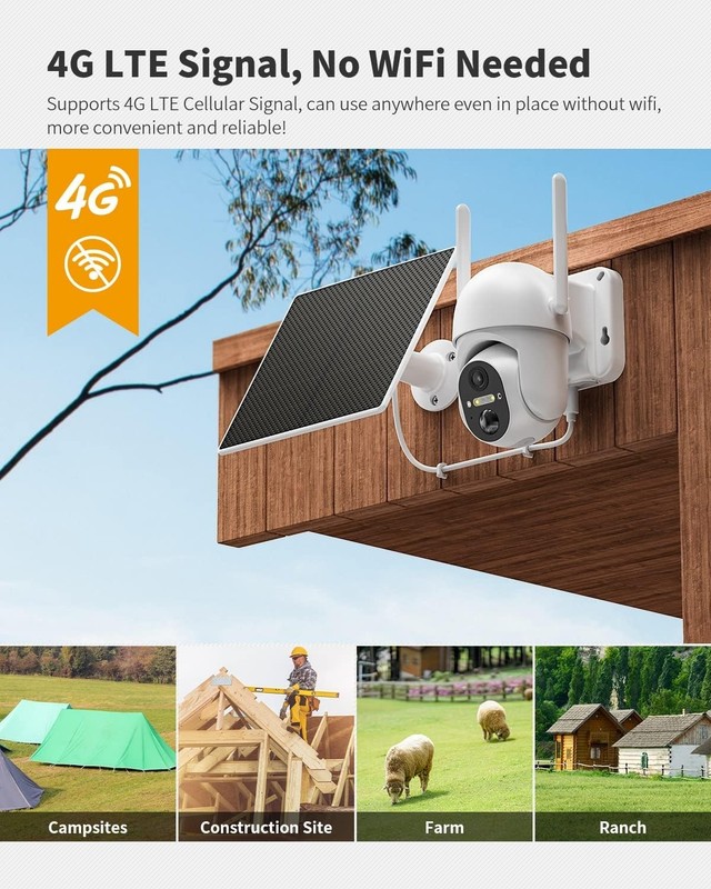 360° Live View Outdoor Security Camera - Color Night Vision gallery