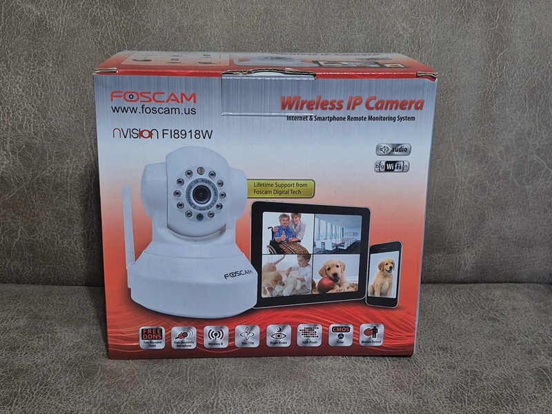 Foscam FI8918W Wireless IP Security Camera Pan Tilt Night Vision w/ Power