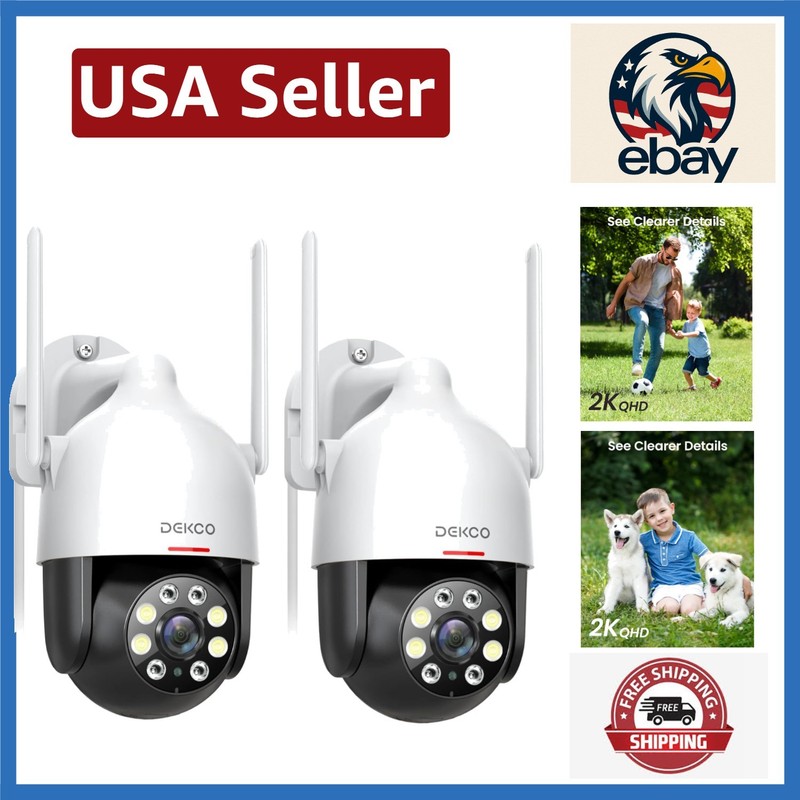 High-Definition 1080p Outdoor Security Camera Set with Motion Detection & Audio