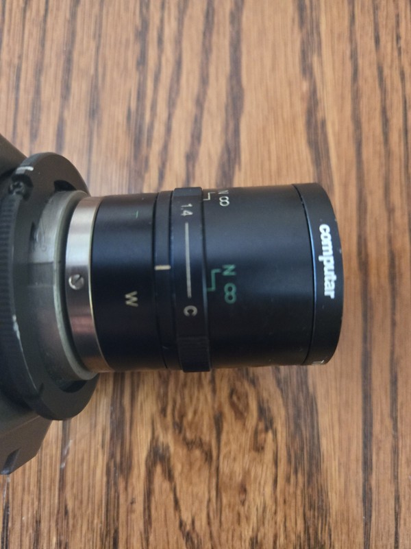 Panasonic WV-BL204 CCTV Camera with Cosmicar 8.5mm 1:1.5 TV Lens UNTESTED gallery