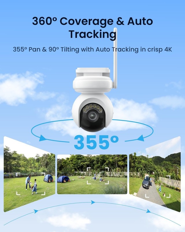 Altas PT Ultra - 4K Security Camera Outdoor, 500 Days Battery Life, ColorX Ni... gallery
