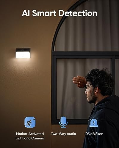 Solar Wall Light Cam S120, Solar Security Cameras Wireless Outdoor, 1-Cam Pack gallery