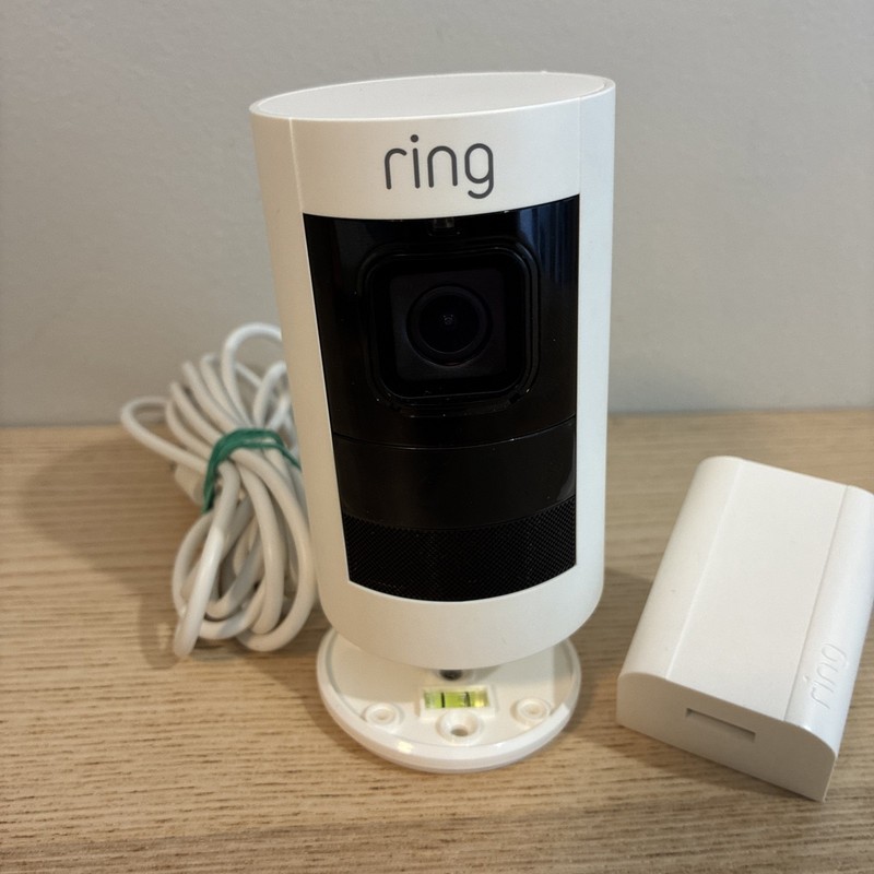 Ring Stick Up Cam Wired With Power Supply- WORKS GREAT