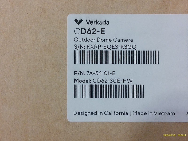 Verkada, CD62-E, Outdoor Dome Camera gallery