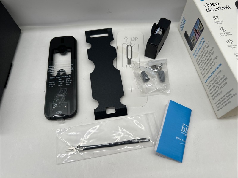 Blink Smart Wifi Two Way Wired / Battery Video Doorbell w/ Alexa in Black R10 gallery