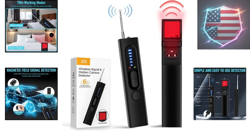 Hidden Camera Detectors, Anti-Spy Camera Finder Detector, Bug Detector, GPS H... gallery