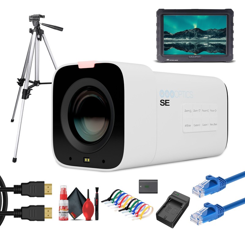PTZOptics Studio SE Hive-Linked PTZ Camera w/ 20x Optical Zoom, HD
