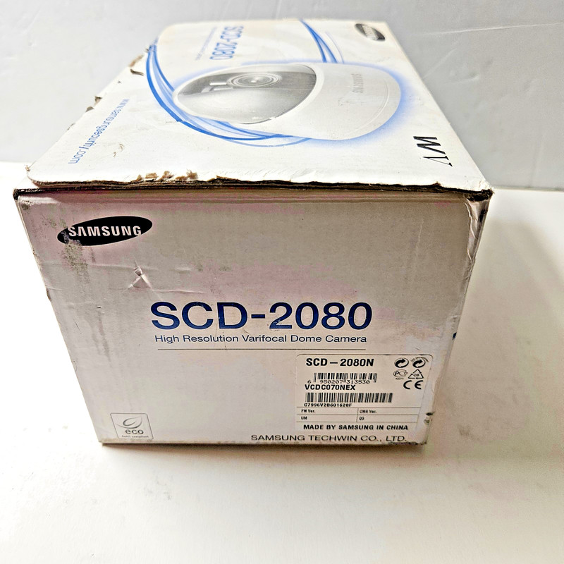 Samsung SCD-2080N High Resolution Varifocal Dome Camera Ivory NEW Open Box