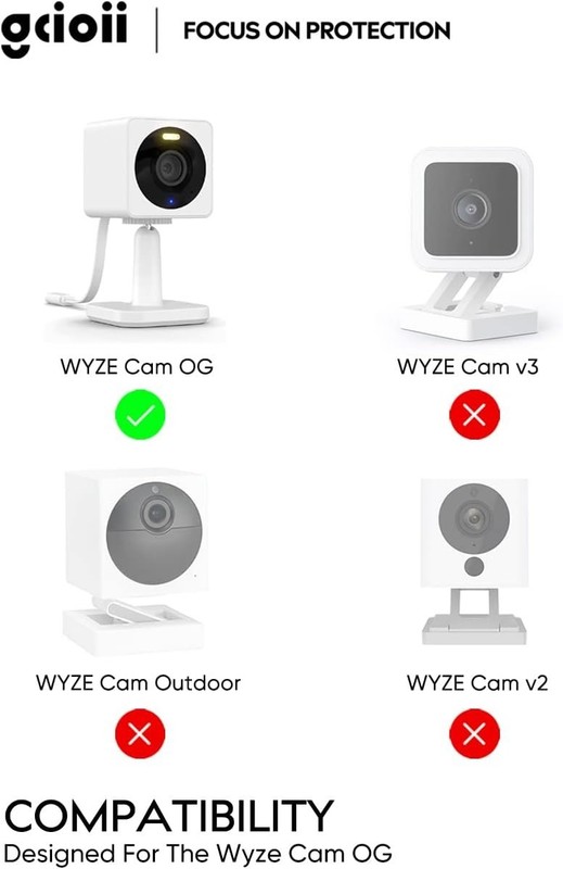 Waterproof Silicone Skin Cover for Wyze Cam OG - Ultimate Protection gallery